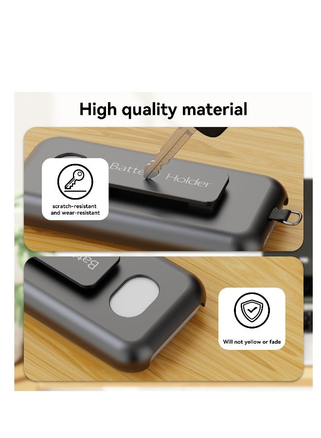 Battery Case for Apple Vision Pro VR, Portable WaterProof Battery Holder with Belt Clip and Cross-Body Strap, All Around Protect Battery Holder for Apple VR Accessories, Black  - Image 5
