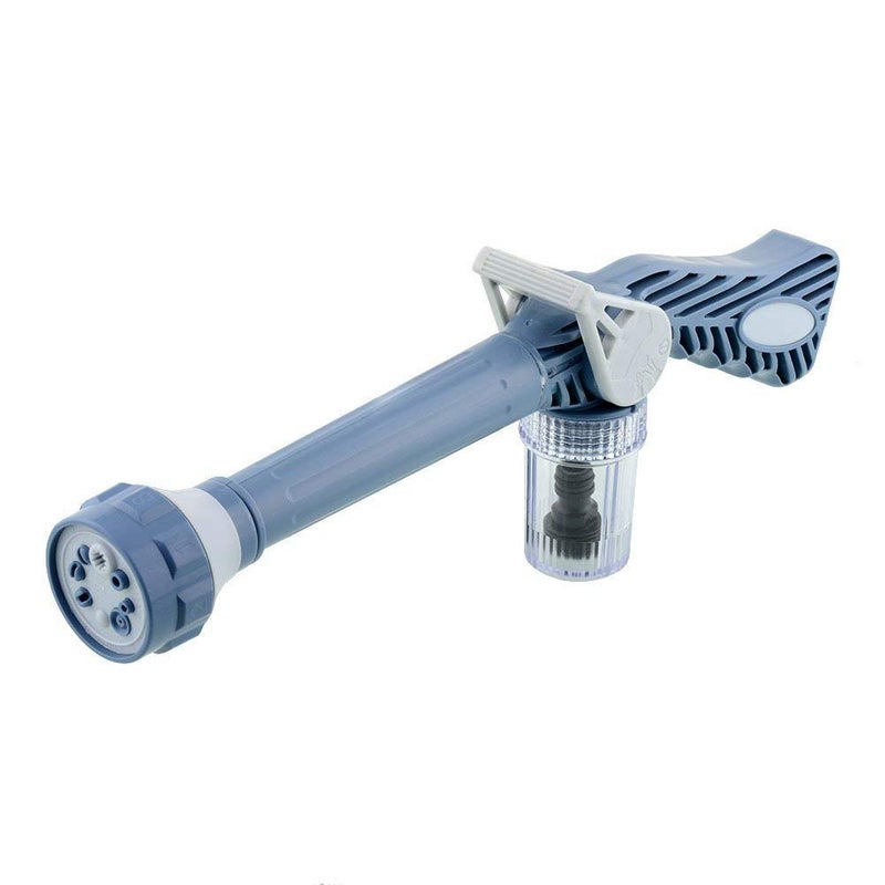 Dhruheer Plastic 8 in 1 Turbo Water Spray Gun Ultra HighPressure Washer for Car Bike Washing and Gardening Purpose Standard Blue - Image 2