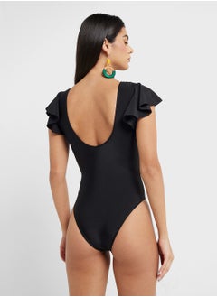 ELLA Ruffle Shoulder Swimsuit  - Image 2