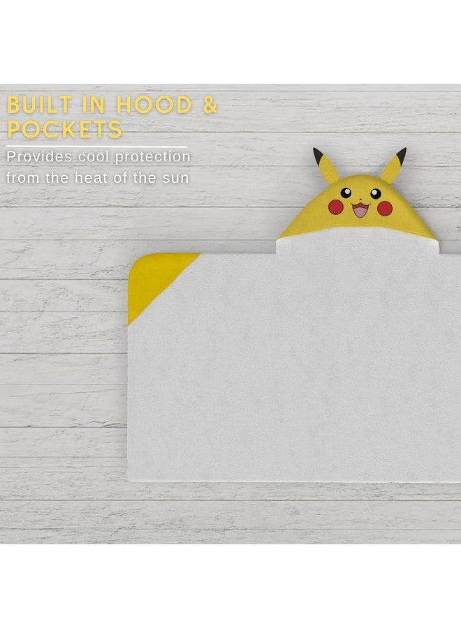 Franco Pokemon Anime Kids Super Soft Bath/Pool/Beach Soft Cotton Terry Hooded Towel Wrap, 24 in x 50 in, (Official Licensed Product) By Franco - Image 4