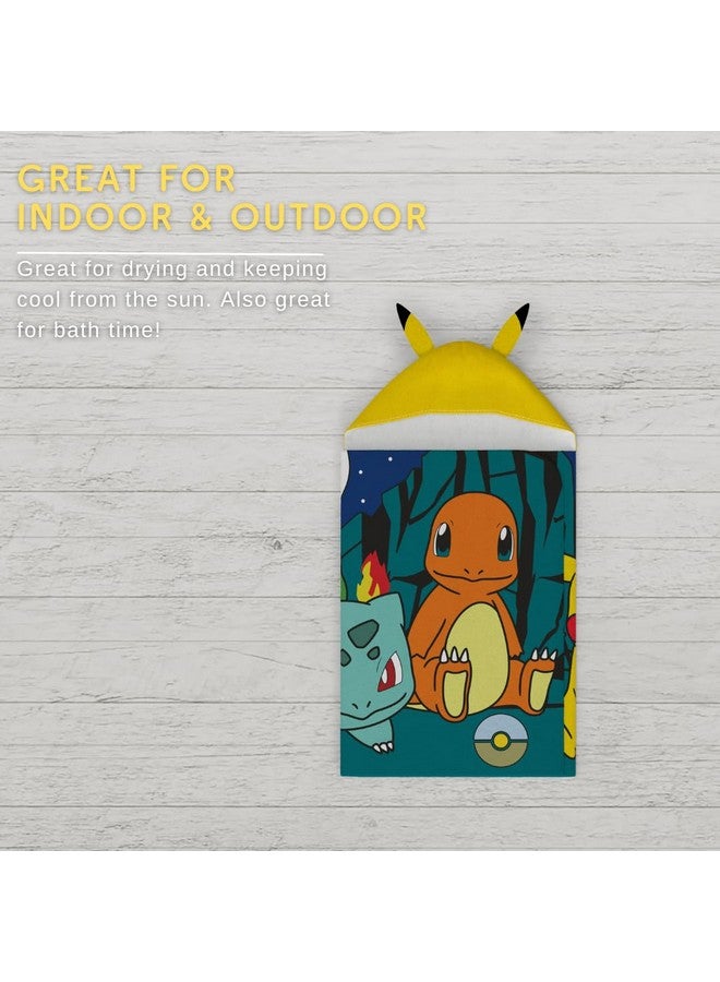 Franco Pokemon Anime Kids Super Soft Bath/Pool/Beach Soft Cotton Terry Hooded Towel Wrap, 24 in x 50 in, (Official Licensed Product) By Franco - Image 5