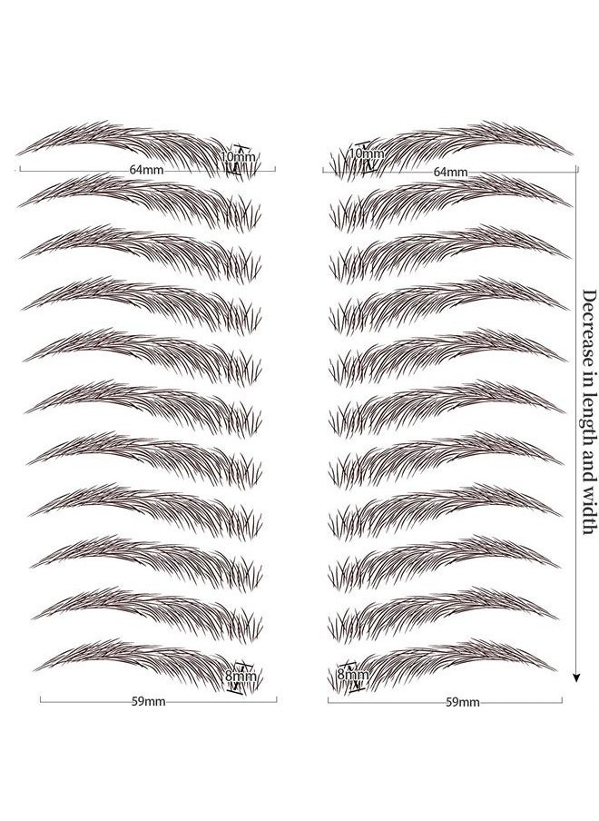 Aresvns - Eyebrow Tattoo Sticker 77 Pairs!4D Fake Eyebrows,Popular Reddish Brown (Chocolate color) Eyebrow Transfers Sticker,Suitable Sizes,Waterproof and Long-Lasting 4-6 Days - Image 1