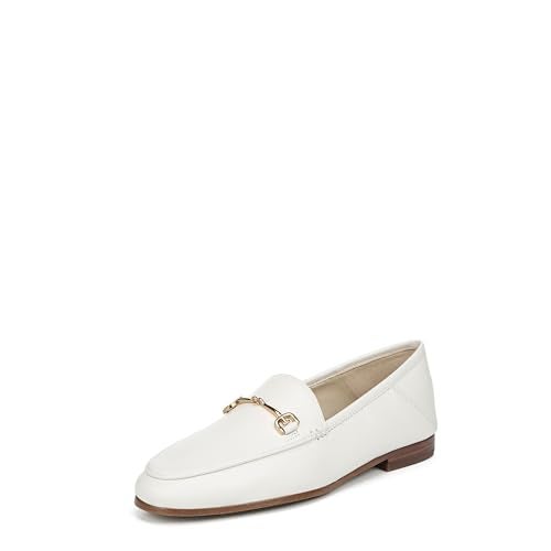Sam Edelman Women's Loraine Loafer, Bright White Leather, 7 - Image 1