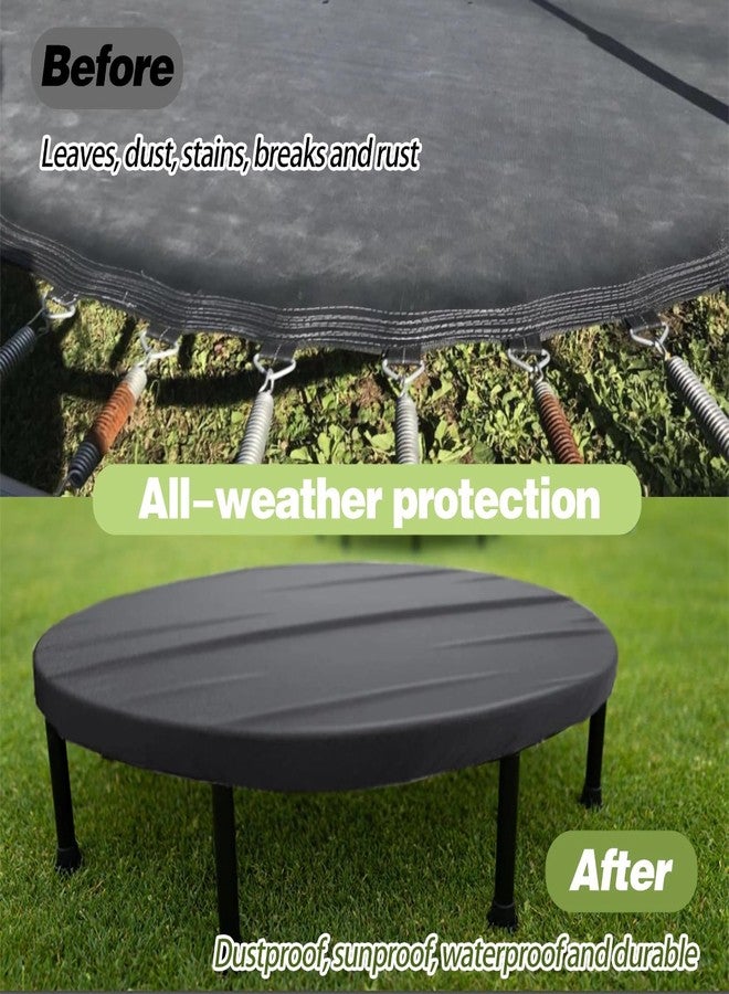 WBLCDH Trampoline Cover, Mini Trampoline Covers, Waterproof Toddler /Adults Fitness Trampoline Covers for Indoor/Outdoor/Garden Rebounder, Not Spring Cover (Black, 36inch) - Image 4