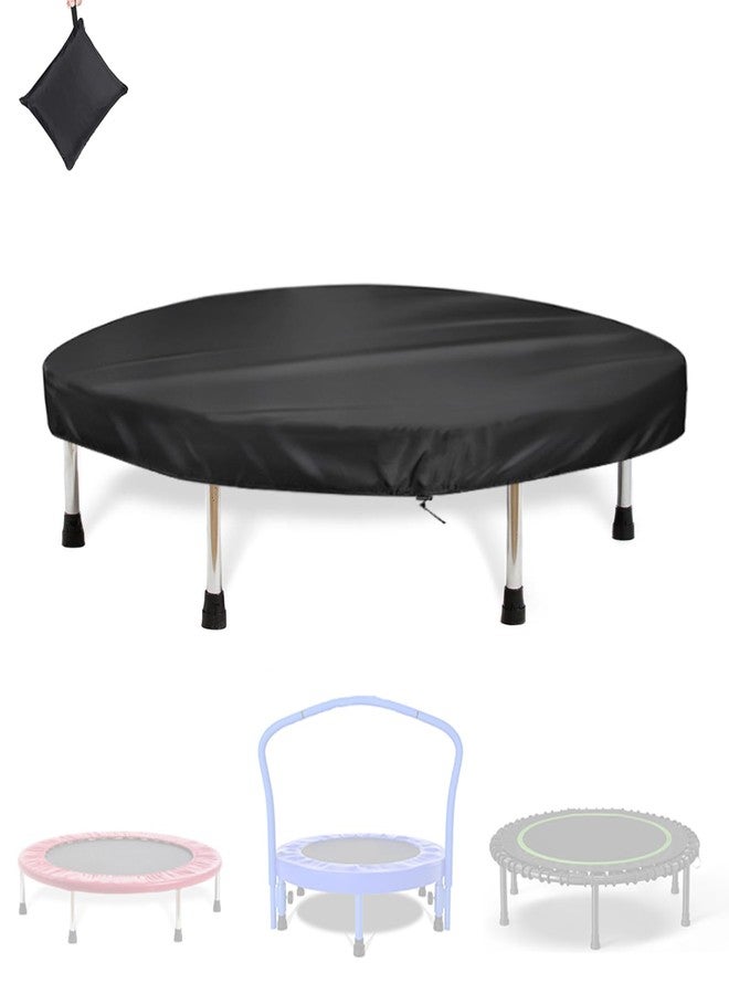 WBLCDH Trampoline Cover, Mini Trampoline Covers, Waterproof Toddler /Adults Fitness Trampoline Covers for Indoor/Outdoor/Garden Rebounder, Not Spring Cover (Black, 36inch) - Image 1