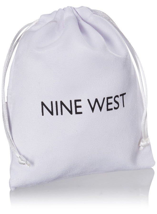 NINE WEST Teardrop Hoop Earrings Silver Toneone Size60522224G03 - Image 3