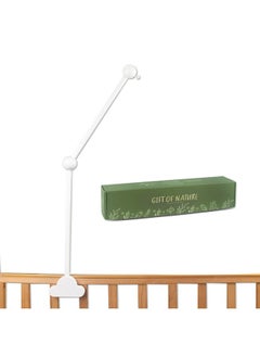 Hleeduo HLEEDUO 27 INCHES Crib Mobile Arm, 360° Rotating Mobile Arm for Crib,White Wooden Mobile for Crib, Adjustable Crib Accessories Safe Anti Slip Set,Mobile Holder for Crib  - Image 1