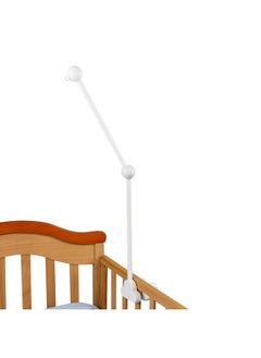 Hleeduo HLEEDUO 27 INCHES Crib Mobile Arm, 360° Rotating Mobile Arm for Crib,White Wooden Mobile for Crib, Adjustable Crib Accessories Safe Anti Slip Set,Mobile Holder for Crib  - Image 2