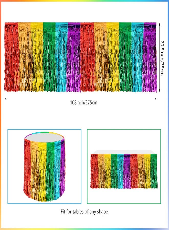 THAWAY Rainbow Birthday Decorations, 104Pcs Rainbow Party Supplies for Boys and Girls, Colorful Streamers Party Decors Set, Birthday Party Backdrop - Image 4