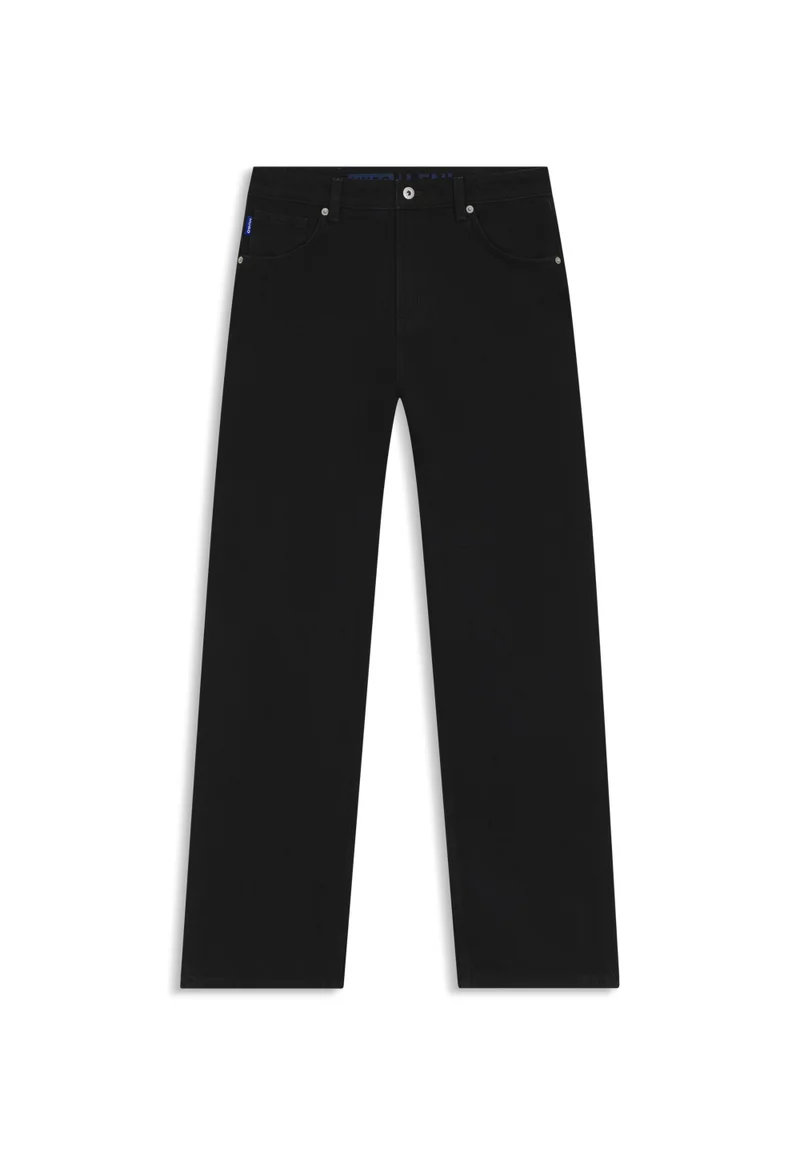 HUGO Black Relaxed-fit jeans in black denim for Women | Best Price UAE