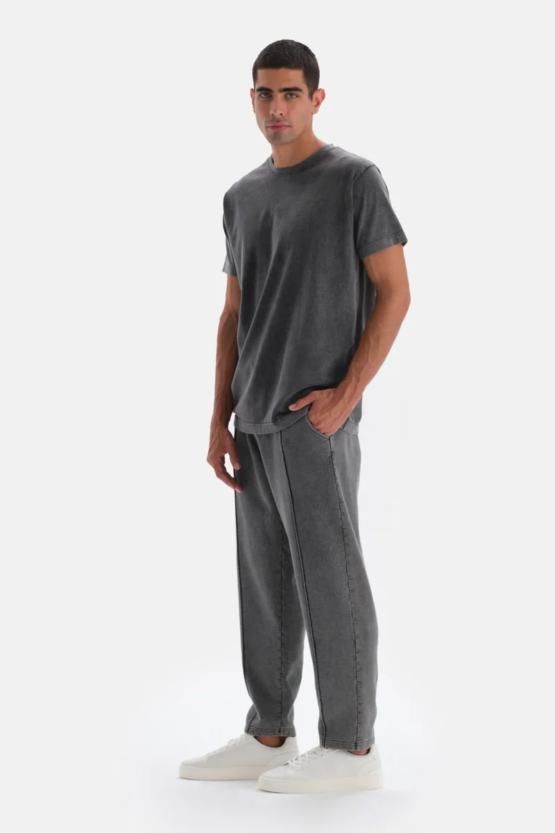 داجي Smoked Short Sleeve Washed T-Shirt