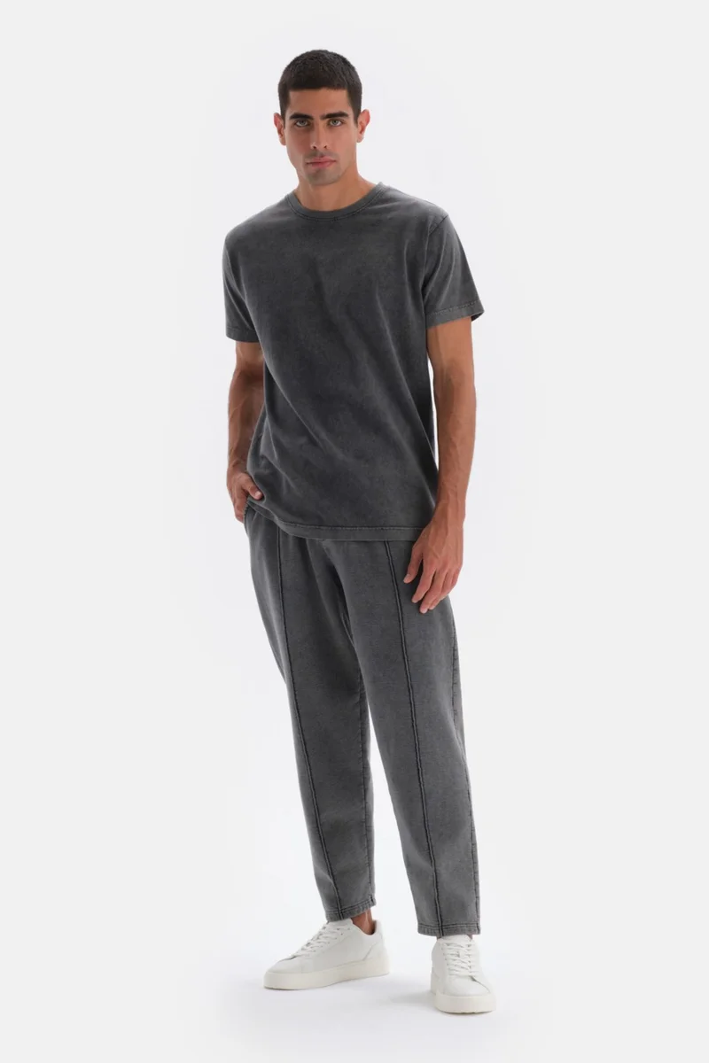 داجي Smoked Short Sleeve Washed T-Shirt