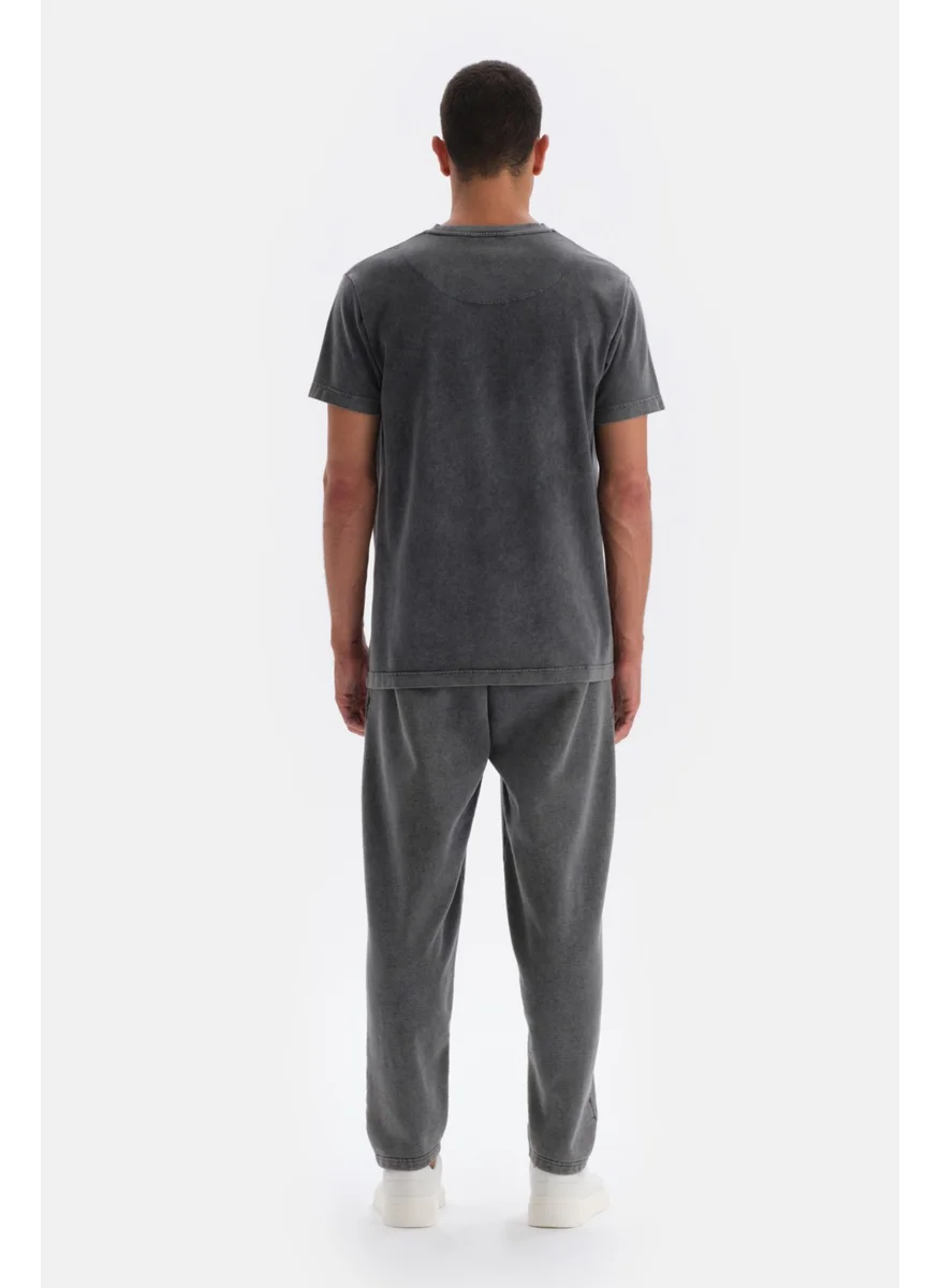 داجي Smoked Short Sleeve Washed T-Shirt
