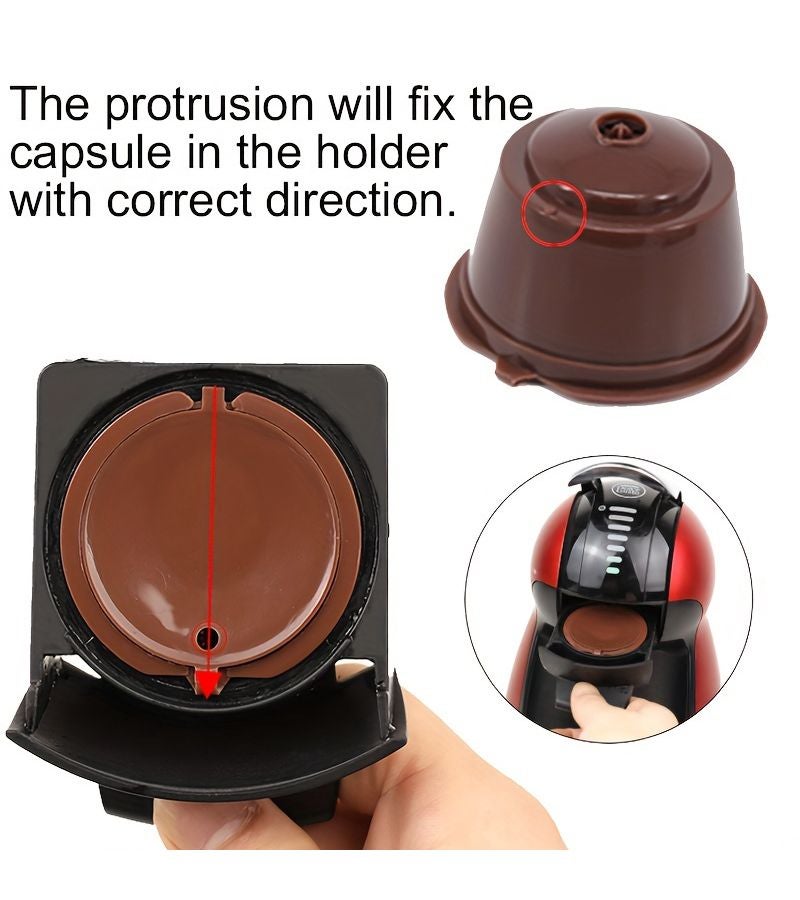Red Reusable Coffee Capsule Shells Compatible with Self-Filled Coffee Powder Economical for Coffee Enthusiasts - Image 3