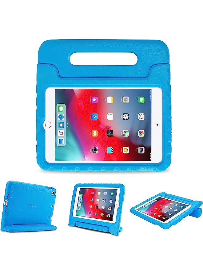 Raxoom Kids Case For Ipad Mini 5 2019/ Mini 4 2015, Shockproof Convertible Handle Stand Cover Lightweight Kids Friendly Super Protective Case For Apple Ipad Mini 5Th Gen 2019/ Ipad Mini 4 -Blue - Image 1