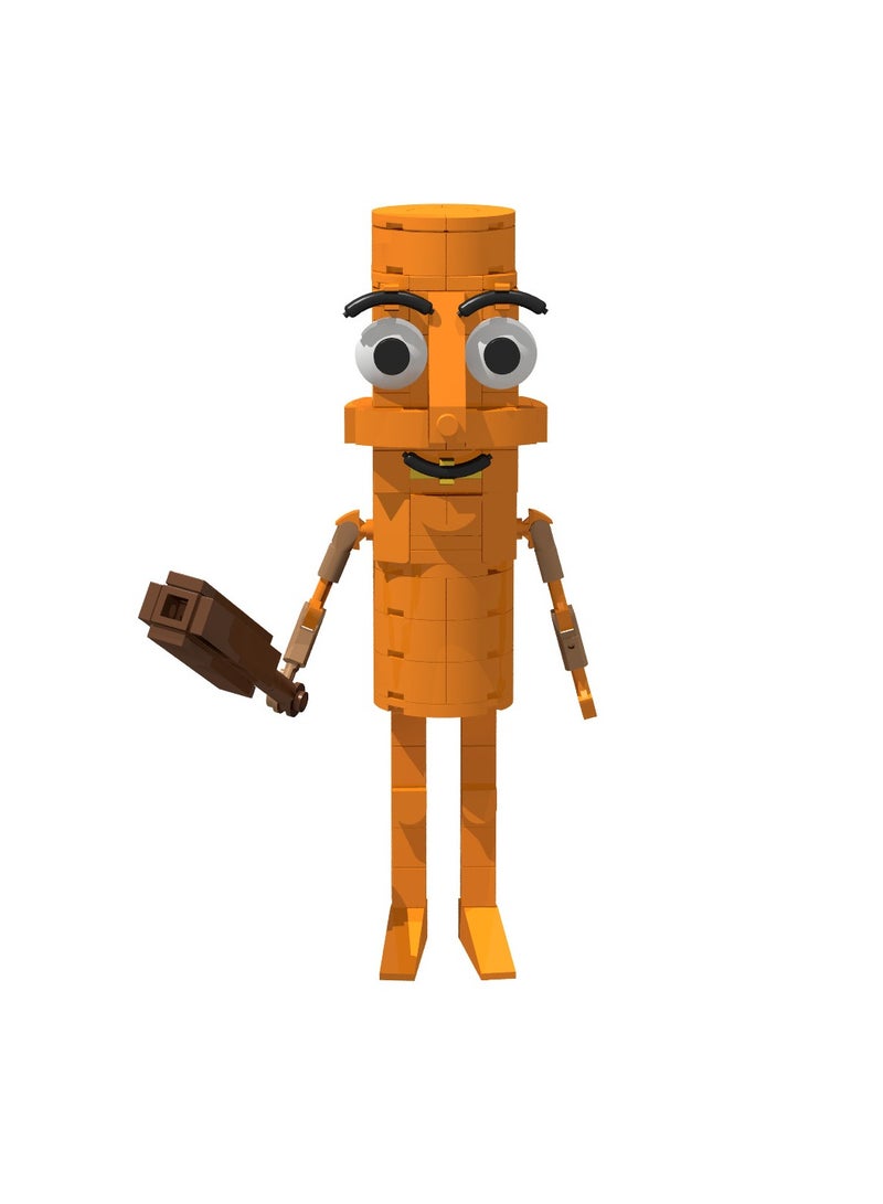 AI Shanhaijing Tung Tung Tung Sahur stickman building block model handmade toys, start a fantasy puzzle journey, suitable for collection  - Image 4