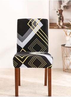 Sharpdo 6-Piece Set Modern Simple Dyed Elastic One-Piece Chair Cover For All Seasons  - Image 2