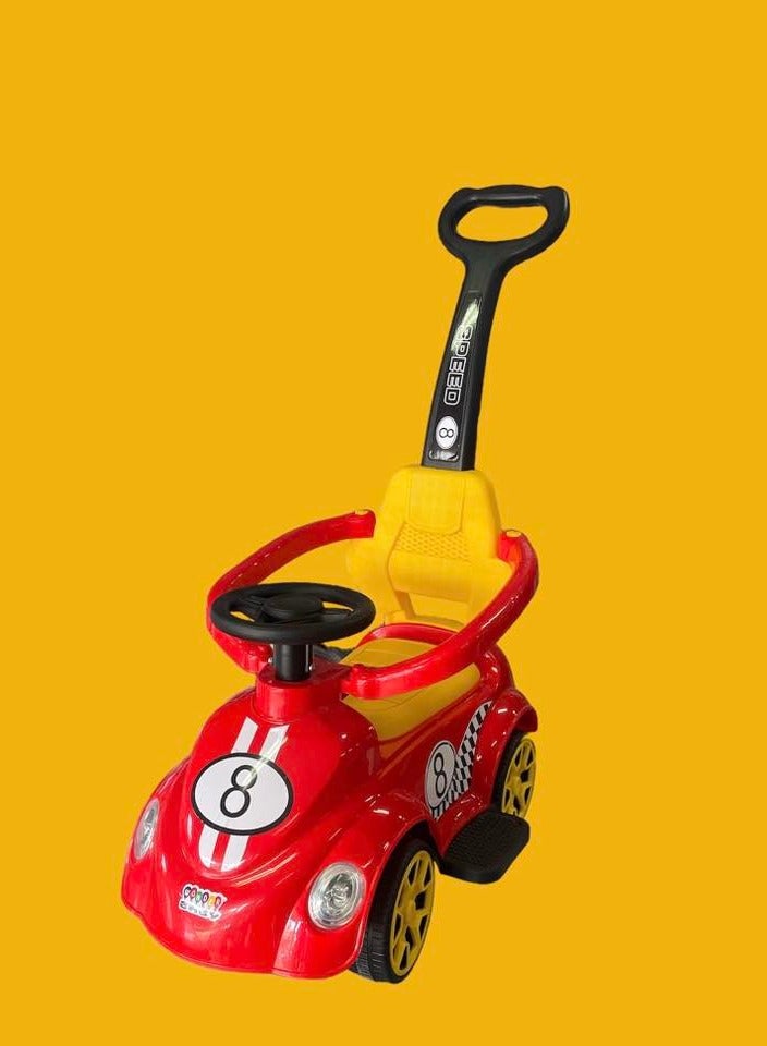 3-In-1 Musical Ride on Car With Safety and Push Bar Safety - Image 2
