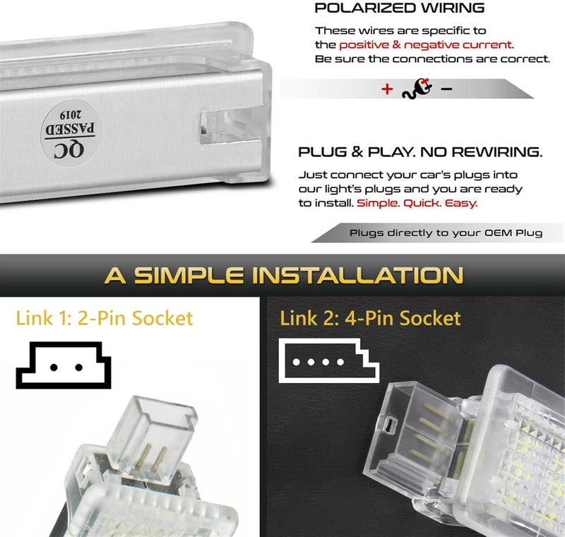 QASULER LED Footwell Lights for BMW - Image 4