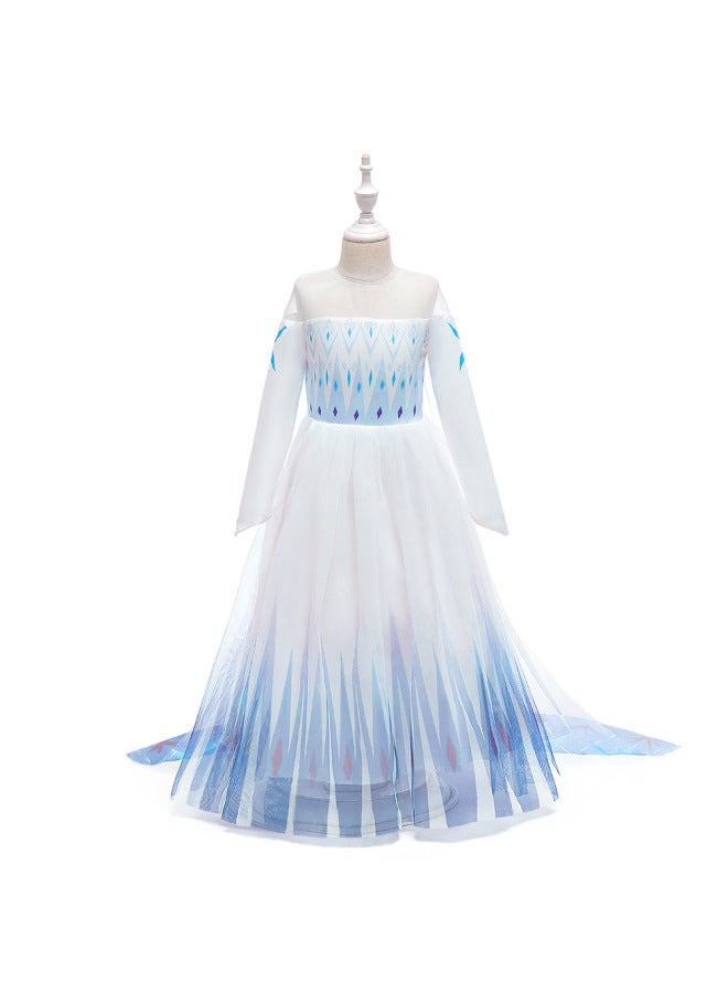 Frozen Ii Elsa And Anna Princess Dress Costume Frozen Licensed Children's Dress