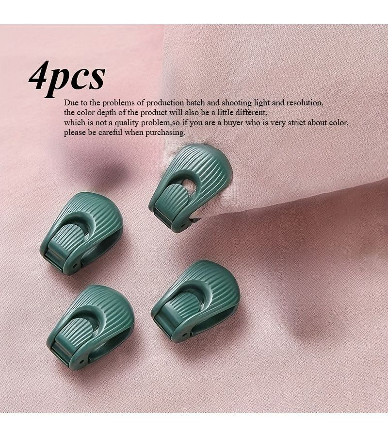 4Pcs Pink Anti Slip Sheet Holders Strong Clamps for Thick Mattresses Bedding - Image 4
