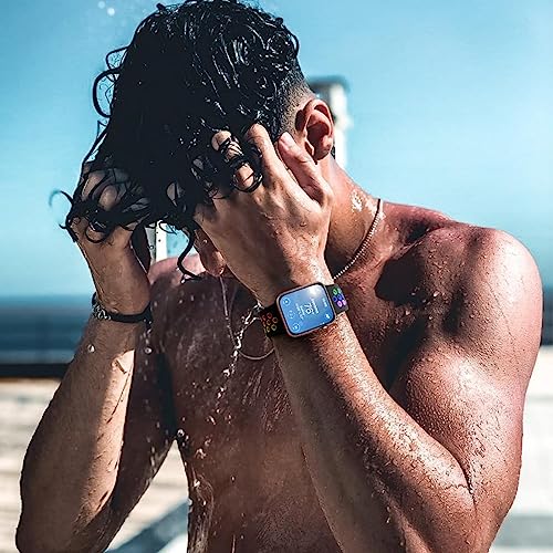Muranne Sport Band Compatible with Apple Watch 40mm 38mm 41mm 42mm 44mm 45mm 46mm 49mm Women Men, Breathable Soft Silicone Replacement Strap For iWatch SE3/2/1 Series 11 10 9 8 7 6 5 4 3 Ultra 3/2/1, Rainbow - Image 5