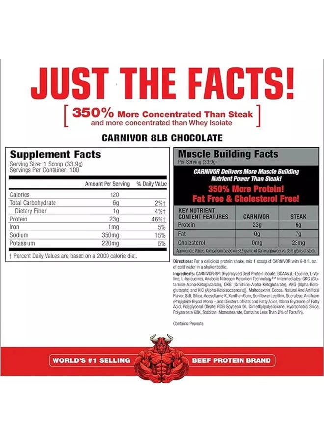 MUSCLEMEDS MUSCLE MEDS CARNIVOR 7.4LBS 100SV CHOCOLATE - Image 2