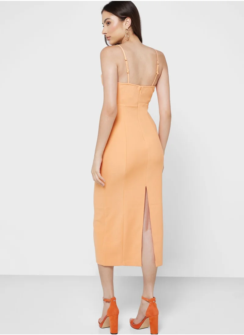 Finders Keepers Strappy Cut Out Detail Dress