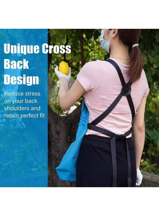 أوبتيا مئزر البستنة، مئزر الحديقة مع جيوب سريعة الفتح، قماش أكسفورد مقاوم للماء مع حزام تعديل متقاطع، أعمال المزرعة - Image 4