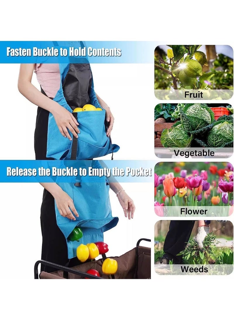 أوبتيا مئزر البستنة، مئزر الحديقة مع جيوب سريعة الفتح، قماش أكسفورد مقاوم للماء مع حزام تعديل متقاطع، أعمال المزرعة - Image 5
