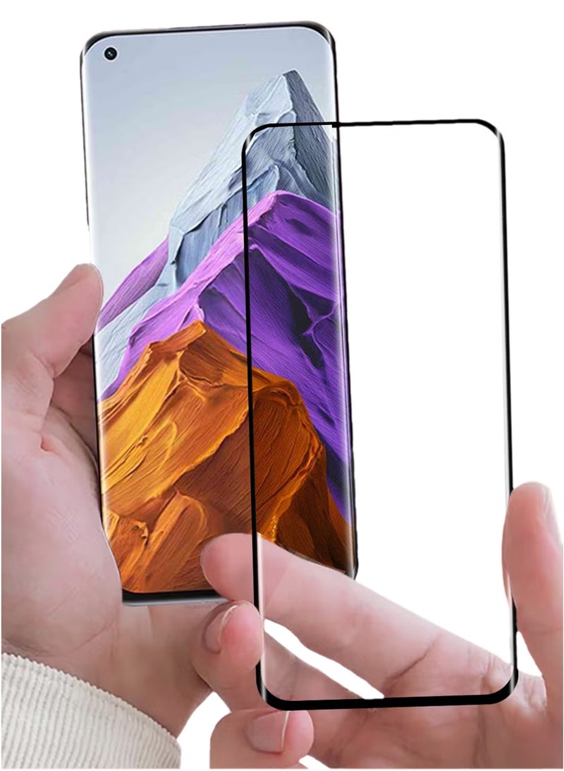(For Xiaomi Mi 11 Pro) 2Pack,Premium Tempered Glass Screen Protector Anti Buble Anti Scratch - Side Black - Image 1