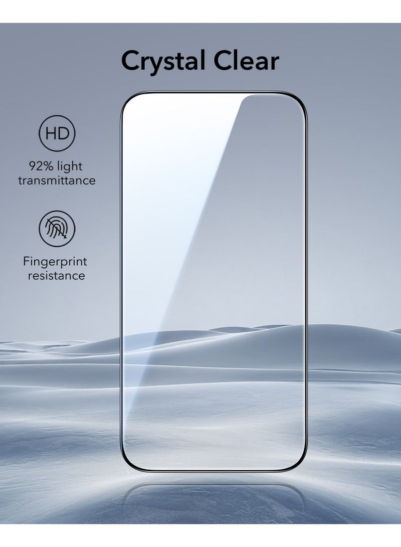 ESR UltraFit Tempered Glass Screen Protector for iPhone 17 Pro, 2 Pack, Clear - Image 2