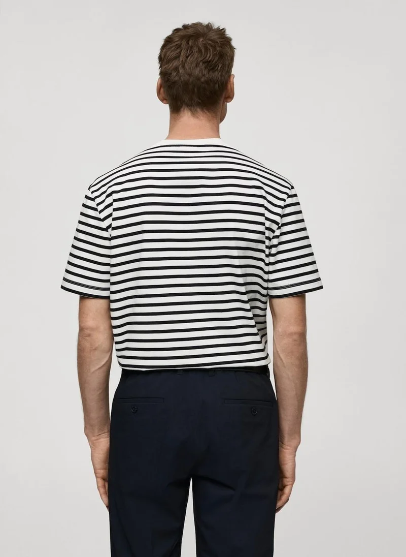 مانجو مان Striped T-Shirt