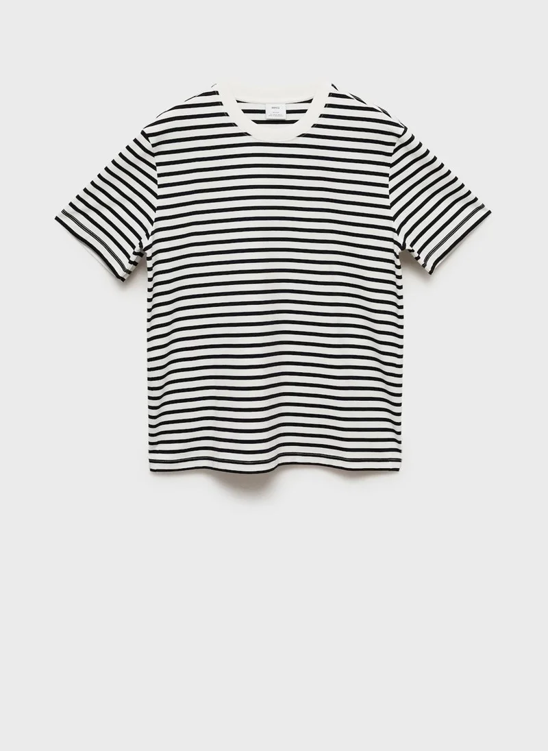 مانجو مان Striped T-Shirt