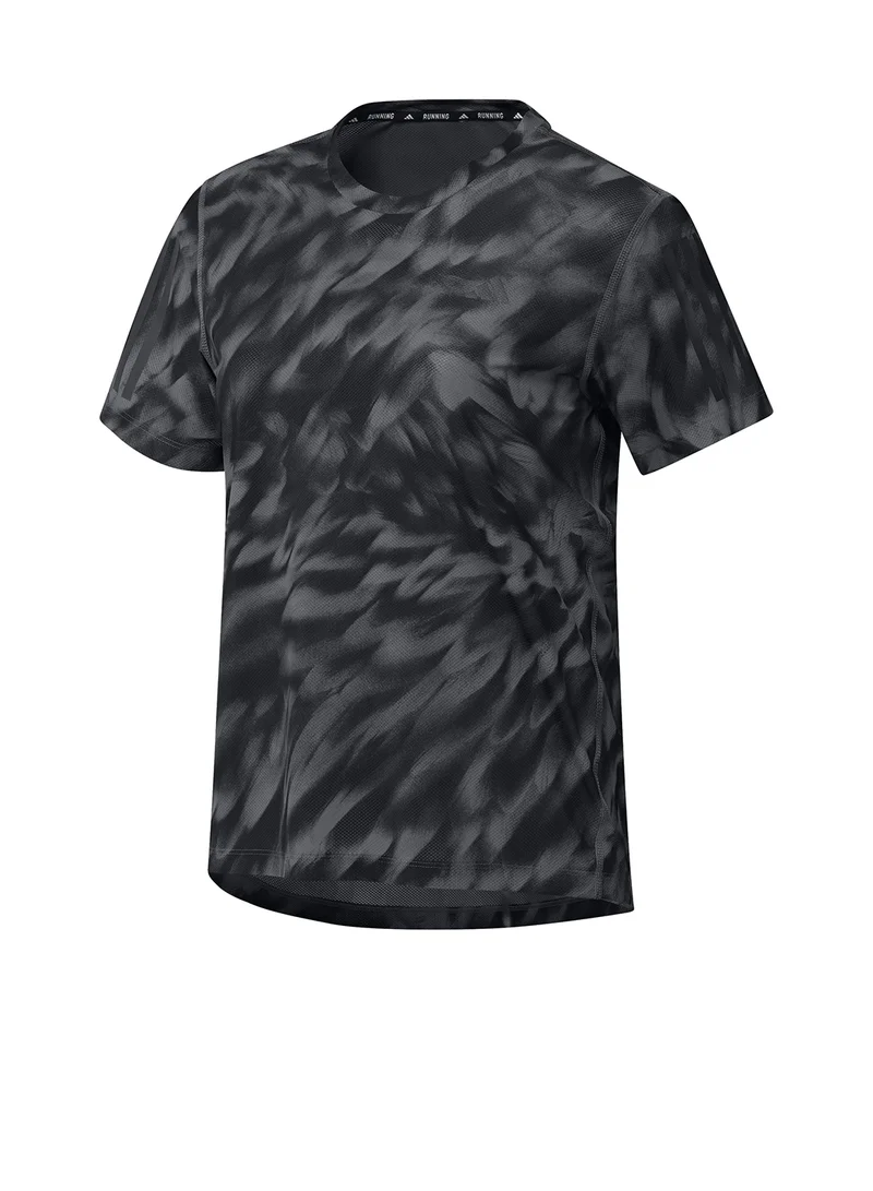 Adidas Own The Run Allover Printed T-Shirt