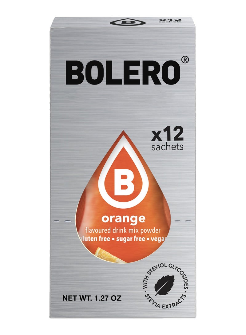 bolero Advanced Hydration Drink Sticks - Orange - (12 sachets) - Image 1
