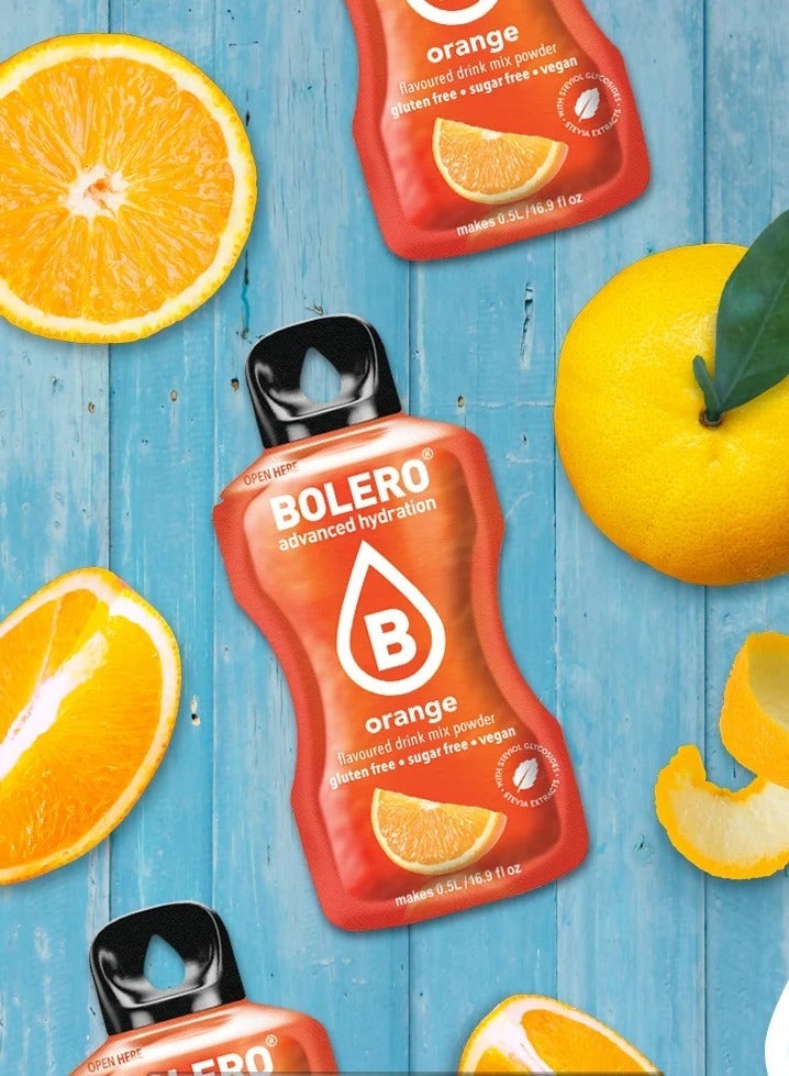 bolero Advanced Hydration Drink Sticks - Orange - (12 sachets) - Image 3