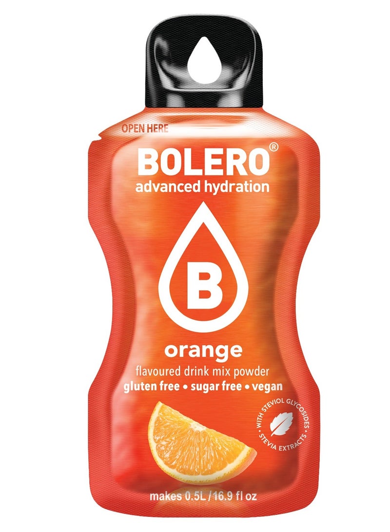 bolero Advanced Hydration Drink Sticks - Orange - (12 sachets) - Image 2