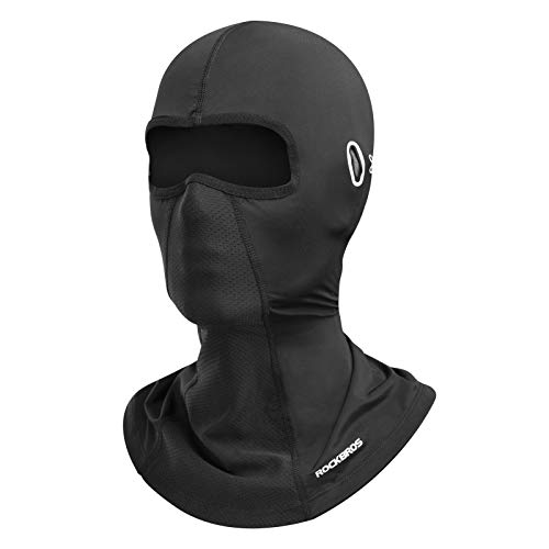 ROCKBROS Ski Mask for Men Summer Cooling Balaclava Face Mask Neck Gaiter Breathable Motorcycle Cycling Black - Image 1