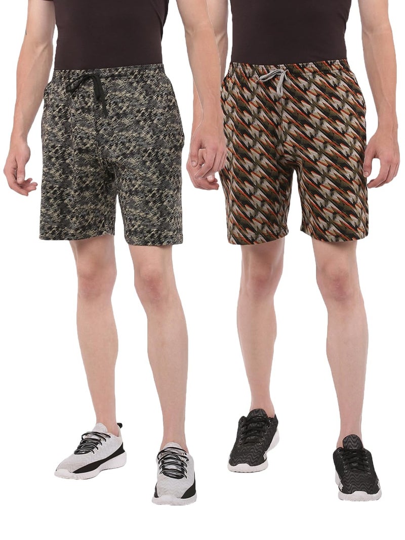 Dollar All Over Print Stylish Men Shorts/Bermuda with One Side Zipper - Image 1