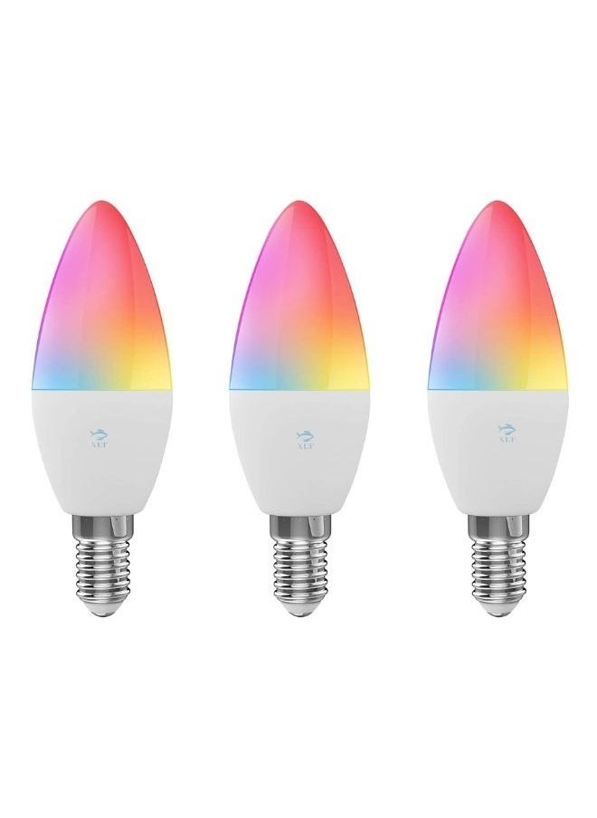 3 Pcs WiFi Smart LED Bulb 5W Control by Phone App