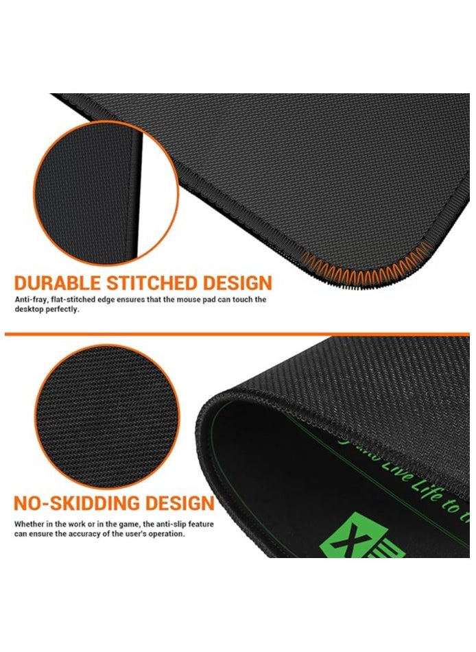 Excel Shortcuts Mousepad, Upgraded Pro Version, Extended Office Desk Mat, Stitched Edges, Non-Slip Base Keyboard Mats, XXL Giant Mouse Pads for Desk, 35.4”x15.7”, Employee Appreciation Gifts