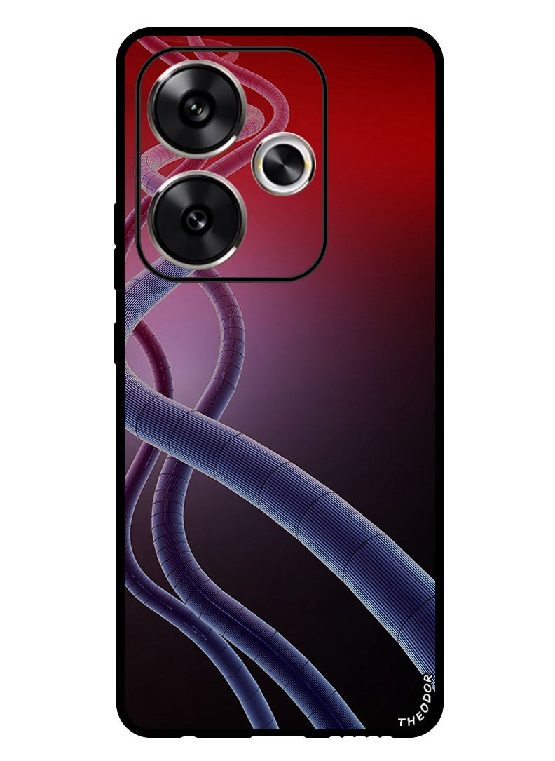 Theodor Protective Case Anti Scratch Shock Proof Bumper Cover For Xiaomi Redmi Turbo 3 tube_plexus_wavy  - Image 1