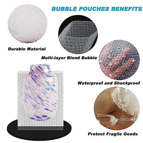 REDOVANT 16” x 20” Large Bubble Out Bags&Pouches, 25Pcs Bubble Pouches Wrap Bag, Double Walled Bubble Cushioning Bags for Shipping Moving Storing Packing Supplies for Dishes Glasses Plates Protective Bubble - Image 3