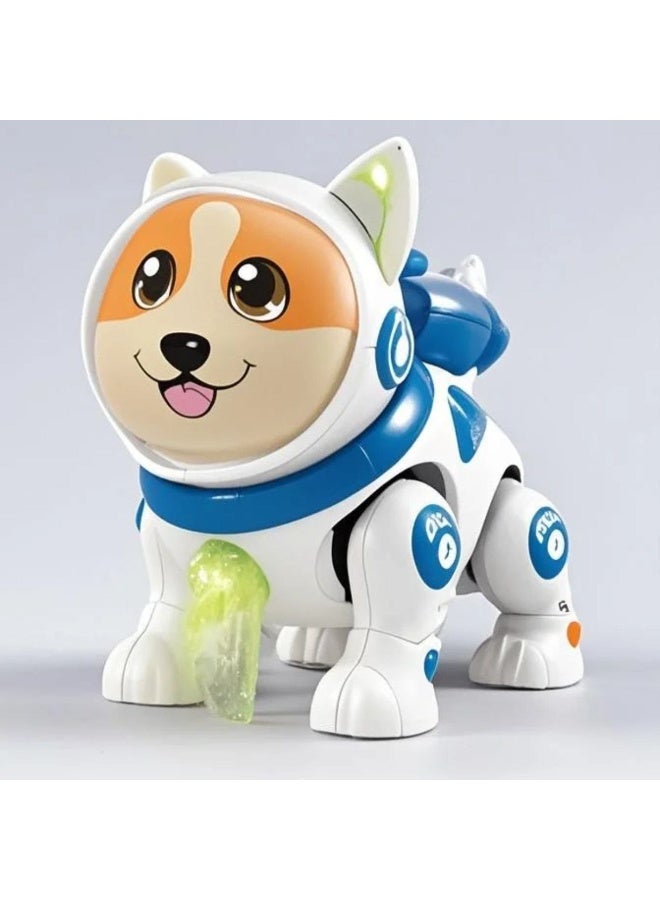 Dog Smart Space Dog Toy for Kids – Musical Lighting, Walking Movement, Moving Head, and Light Cannon - Image 1
