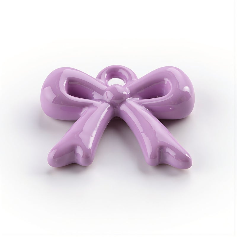 No Burr Bow Acrylic Charms No Fade Smooth For Stress Free DIY Crafting - Image 3