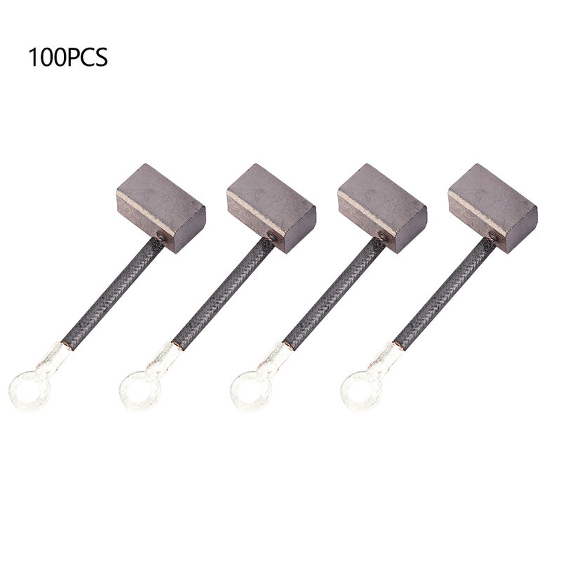 100Pcs Carbon Brushes Replacement Kits Fit for 12V/24V/48V DC Oil Water Pump Motor J435A 9x8x14.5mm - Image 1
