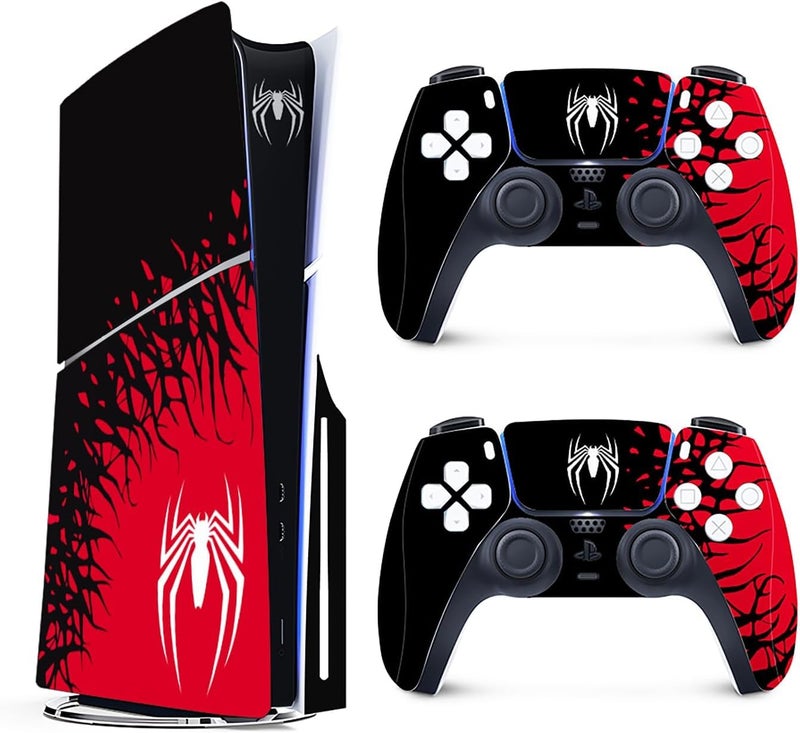 NexiGo PS5 Slim Skin for PS5 Disc Edition Console and Controller - Premium 3M Vinyl Cover Wraps - Spider-Man - Image 1