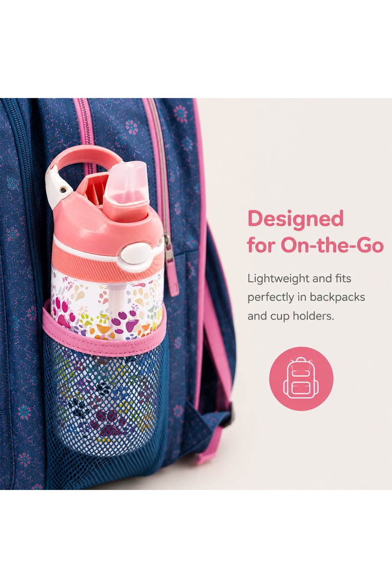 COCOBEE Tritan Leakproof Water Bottle, 480Ml – Bpa Free, Push-Button Lid, Age 3+ (Pink) - Image 4