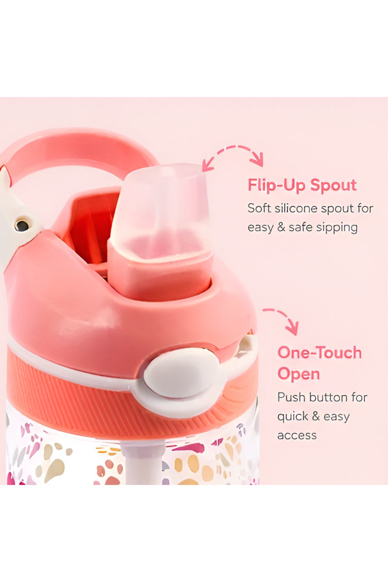 COCOBEE Tritan Leakproof Water Bottle, 480Ml – Bpa Free, Push-Button Lid, Age 3+ (Pink) - Image 5